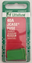 Picture of Littelfuse JCAS40BP JCASE Cartridge Fuse 40 Amp Green