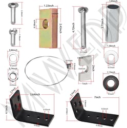 Reese 30439 Installation Kit w/Hardware and Brackets for Fifth Wheel Hitch Reinstallation — image 3