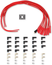 Accel 4040R 8mm Spark Plug Wire Set Red Silicone with Straight Boots — image 6