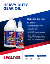 Lucas Oil 10043 SAE 80W-90 Heavy Duty Gear Oil - 1 Quart — image 3