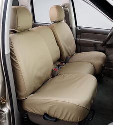 Picture of Covercraft SS2299PCTN Polycotton SeatSaver Custom Front Row Seat Covers - Tan