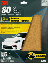 Picture of 3M 32115 Production Paper Sanding Sheets 80 Grit 5-Pack