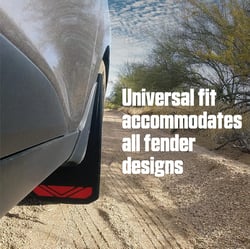 Hopkins 4766 Universal Splash Guards Black with Red Prism 15-3/4" x 8-7/8" — image 3