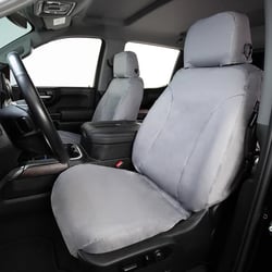 Picture of Covercraft SS2400PCGY Polycotton SeatSaver Custom Front Row Seat Cover Grey