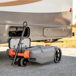 Camco 39007 Rhino 36-Gallon Portable RV Waste Tote Tank with Steerable Wheels — image 3