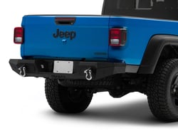 Picture of TrailFX JL013T Rear Bumper for Jeep Gladiator JT with D-Rings and Light Mounts