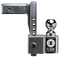 Picture of Fastway 48-00-8900 Flash ISBM Adjustable Aluminum Ball Mount with Integrated Tongue Weight Scale 10" Drop 11" Rise