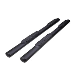 Picture of TFX Lighting A1559T 4-Inch Oval Straight Step Bars Titanium Matte Black Steel with Step Pads