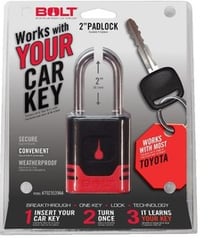 Picture of Strattec 7023539 BOLT Padlock for Toyota Center Cut Keys - One-Key Lock Technology