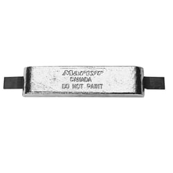 Picture of CMP CMZ03AA Aluminum Semi-Streamlined Weld-On Hull Anode with Aluminum Strap 12 Inch
