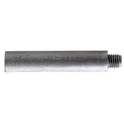 Picture of CMP CMEZ1 Zinc Pencil Anode 1/2" OD x 2" Length 3/8 UNC Marine Engine Cooling