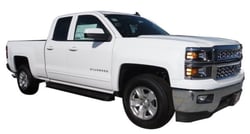 Picture of TrailFX RBW16B Work Truck Running Boards Black Steel Rocker Panel Mount 300 lb Capacity