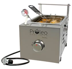 Picture of Flame King PROLEO Portable Propane Deep Fryer 9.46L Single Basket Stainless Steel