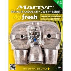 Picture of CMP CMBRAVO3KITM Mercury Bravo III Magnesium Anode Kit 2004-Present Freshwater