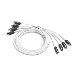 Picture of JL Audio 010-13473-00 XMD-WHTAIC4-6 4-Channel RCA Interconnect Cable 6 Ft White Marine
