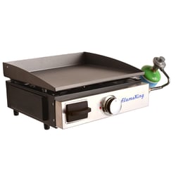 Picture of Flame King YSNFM-HT-100NB Flat Top Portable Propane Cast Iron Griddle