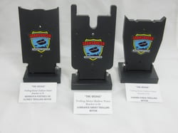 Picture of Transducer Shield and Saver TM-SW-B-G The Shallow Water Wedge Trolling Motor Bracket for Garmin Force