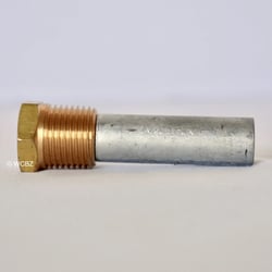Picture of CMP CME2S Zinc Pencil Anode with Plug 5/8" OD x 1-1/2" 1/2 NPT Saltwater