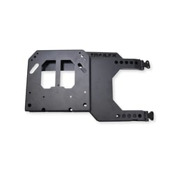 Picture of TFX Lighting BR010T Bronco HD Spare Hinge Tire Carrier - Tailgate Mount Matte Black Steel