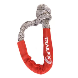 Picture of TrailFX WA046 Synthetic Rope Shackle 7500 Lb WLL Red Single
