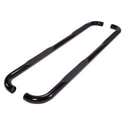 Picture of TFX Lighting 1150522053 3-Inch Round Bent Nerf Bars Black Powder Coated Steel with Step Pads