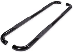 Picture of TFX Lighting A0038B 3-Inch Round Bent Nerf Bars Black Powder Coated Steel with Step Pads