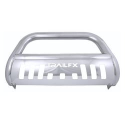 Picture of TFX Lighting 8923342 Polished Stainless Steel Bull Bar with Skid Plate and Light Holes