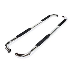 Picture of TFX Lighting A0064S 3-Inch Round Polished Stainless Steel Nerf Bars with Step Pads