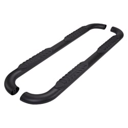 Picture of TFX Lighting A1007B 4-Inch Oval Bent Side Step Bars Titanium Black Steel