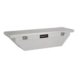 Picture of TFX Lighting 120631 63-Inch Angled Crossover Truck Toolbox Bright Polished Aluminum Single Lid