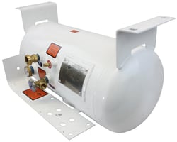Picture of Flame King YSN12.2TH 12.2 Gallon Horizontal ASME RV Propane Cylinder Tank 12x28