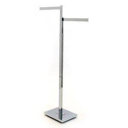 Picture of Omaha Fixture E4W-F 1/2 4-Way Chrome Retail Garment Display Rack with 4 Arms