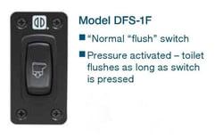 Picture of Sierra 385311997 DFS-1F Momentary Flush Switch for Dometic MasterFlush Marine Toilets