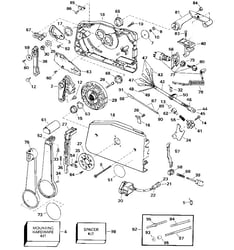 Picture of OMC 0436470 Upper Rubber Mount Assembly for Johnson Evinrude Outboards