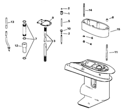 Picture of OMC 0311338 Lever to Cover O-Ring for Johnson Evinrude Outboard Motors