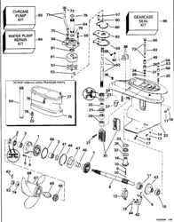 Picture of OMC 0332261 Driveshaft Upper Oil Retainer Seal for Johnson Evinrude Outboards