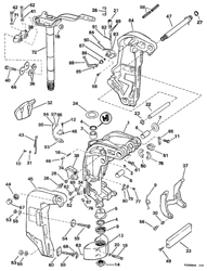 Picture of OMC 0335701 Trail Lock Lever Bushing Power Trim & Tilt
