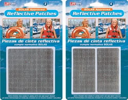 Picture of Lifesafe RE3920 SOLAS Reflective Patch 2" x 4" Self-Adhesive Marine Safety