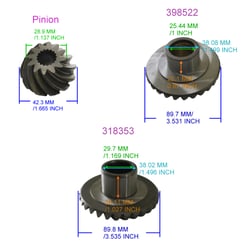 Picture of OMC 0398522 Forward & Pinion Gearset Johnson Evinrude Outboard Lower Unit