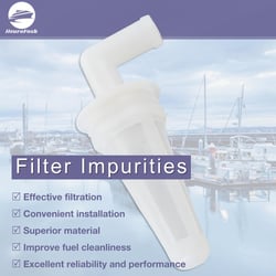 Picture of OMC 0765553 65-Micron Inline Fuel Filter Element for Johnson Evinrude Outboards
