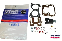 Picture of OMC 0439076 Carburetor Repair Kit with Float for Johnson Evinrude V4 V6 Outboard