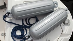 Picture of Taylor Made 2623002PTMP Storm Gard Inflatable Vinyl Boat Fender 6.5" x 22" White 2-Pack