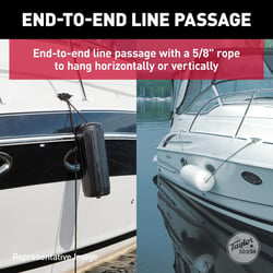 Taylor Made 2820BBBTMP Big B Inflatable Vinyl Boat Fender 8x20 Black 2-Pack — image 5