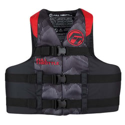 Picture of Full Throttle 112200-100-030-26 Adult Nylon Life Jacket S/M Black/Red