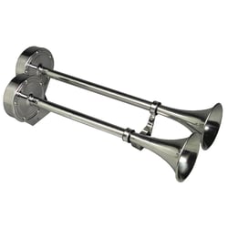 Picture of Schmitt Marine 12428 Deluxe All-Stainless Dual Trumpet Horn 24V