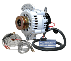 Picture of Balmar 621VUPMC120DV 6-Series 120A 12V Marine Alternator Kit with MC-614 Regulator and Dual Vee Pulley