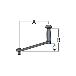 Harken B10HOT Carbo OneTouch Lock-In Winch Handle 9.5" Ball Bearing Locking — image 2