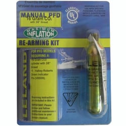 Picture of Leland 840AMU-82123Z Inflatable PFD Manual Rearming Kit 16g CO2 3/8" Threaded