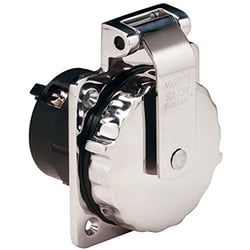 Picture of Marinco 6371EL Shore Power Inlet 50A 125V 316 Stainless Steel Without Enclosure