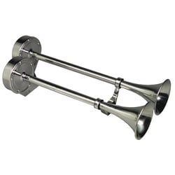 Picture of Schmitt Marine 10028 Deluxe All-Stainless Dual Trumpet Horn 12V 122dB